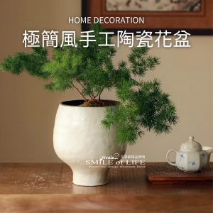 簡約風手工陶瓷花盆